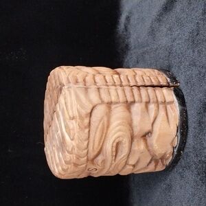 Vintage pottery Tiki salt and pepper shakers